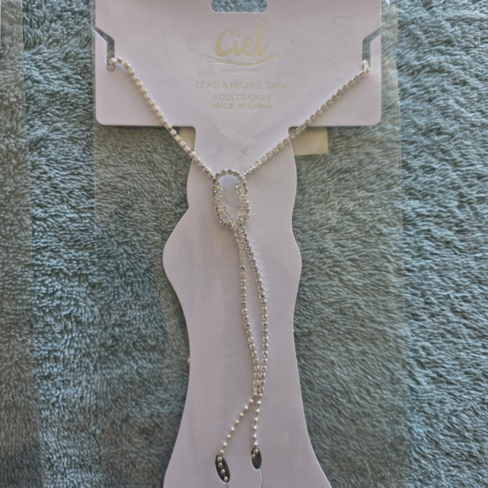 Ciel Silver Foot Bracelet/'Bare Foot Sandals' Set (2)